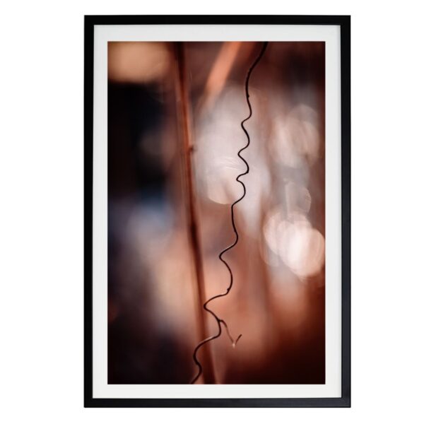 Burgundowa radość nadziei - cienkie płótno oprawione w ramę