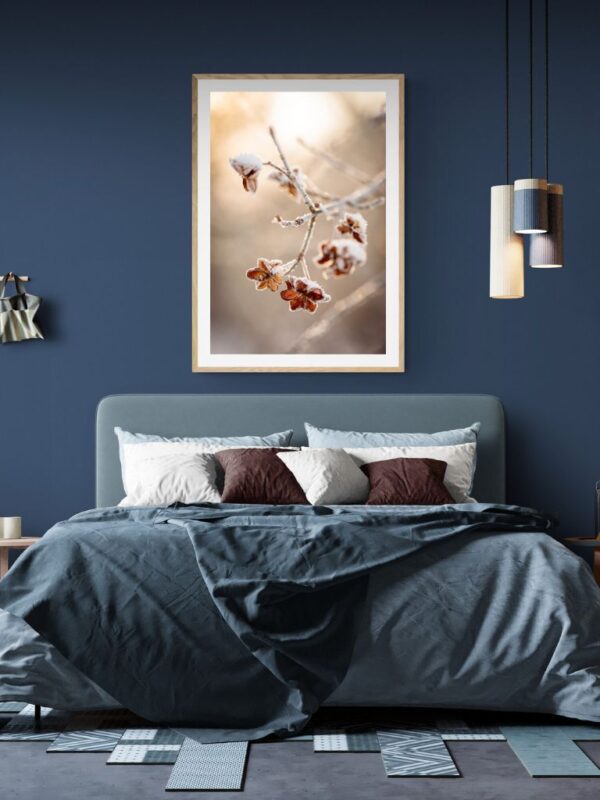Mindful art print in soft beige tones, perfect for slow living and minimalist interiors, capturing nature’s calm beauty.