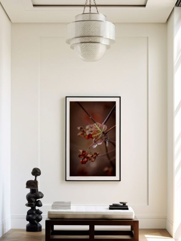 Luksusowa grafika ścienna dla kolekcjonerów z motywem natury i uważności