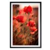 Canvas TheLightFul Maki-Joanna Musiał-Janicka musialjanicka.art Oprawiony wydruk na płótnie czerwonych maków w delikatnym porannym świetle, fotografia botaniczna autorstwa Joanny Musiał-Janickiej