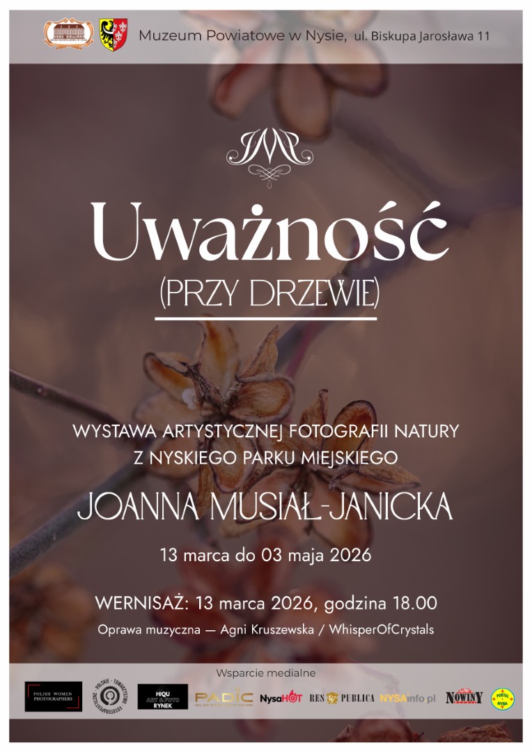 Joanna Musiał-Janicka - poster of exhibition Uważność