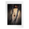 Embroidered Light | Yellow Circle of Hope, original nature photograph with hand embroidery